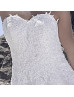 Strapless Sweetheart Ivory Lace Tulle Corset Back Dreamy Wedding Dress